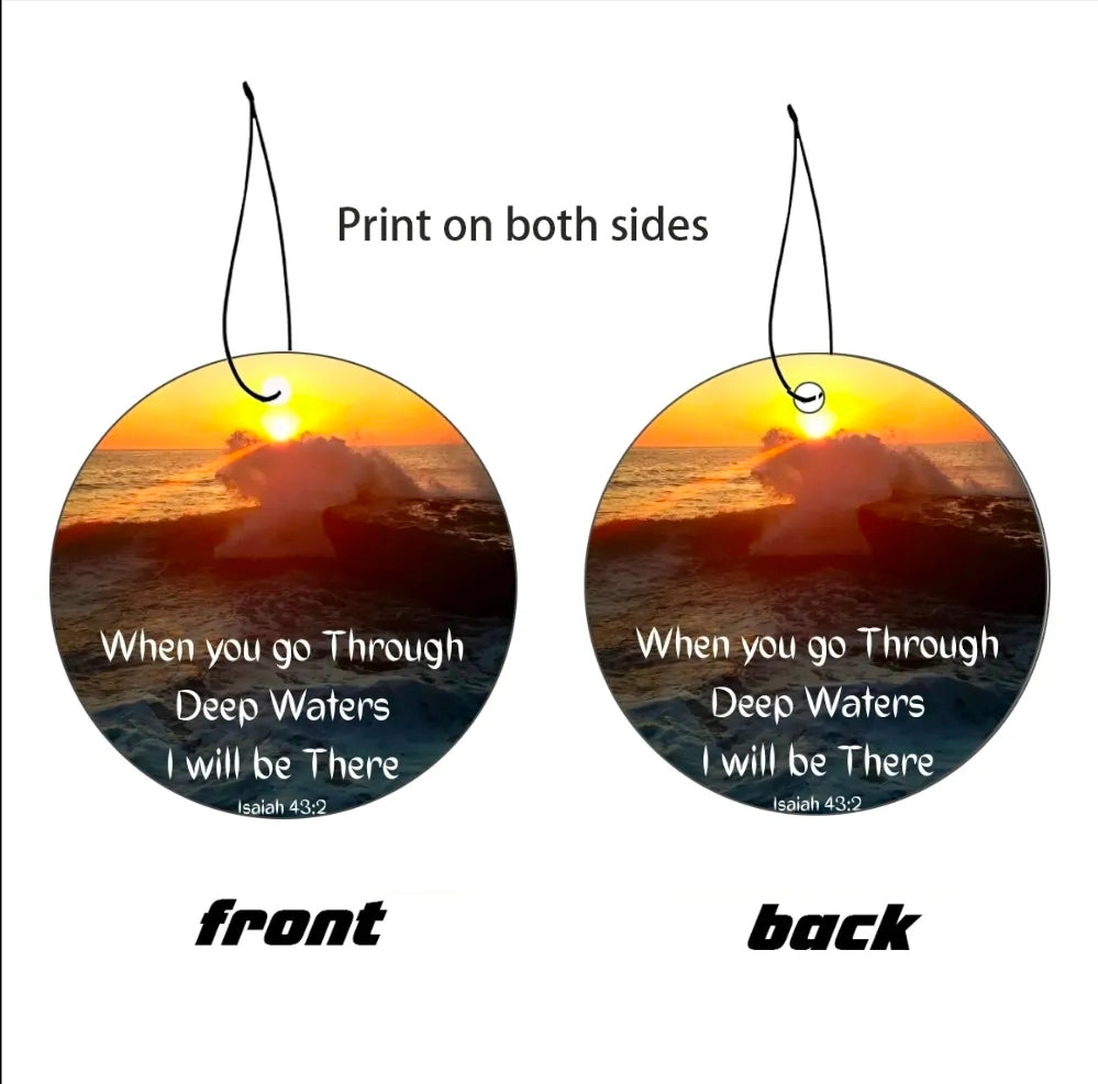 "Deep Waters" Inspirational Car Air Freshener