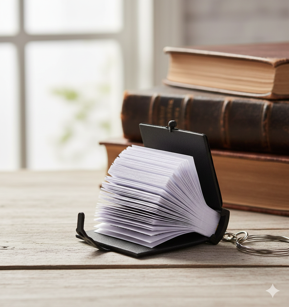 Holy Bible Miniature Keychain - Carry Your Faith Wherever You Go (Black)