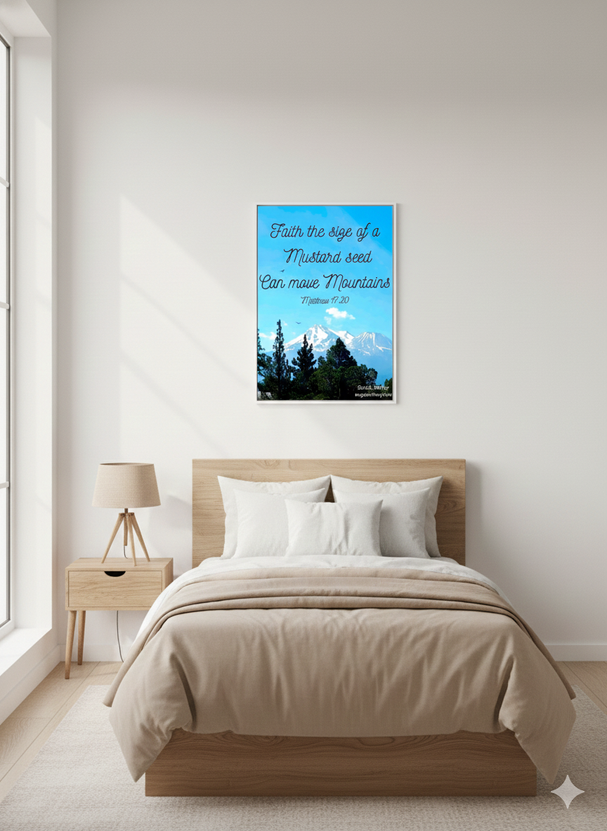 Inspiring Mountain Landscape Canvas (Mount Shasta)