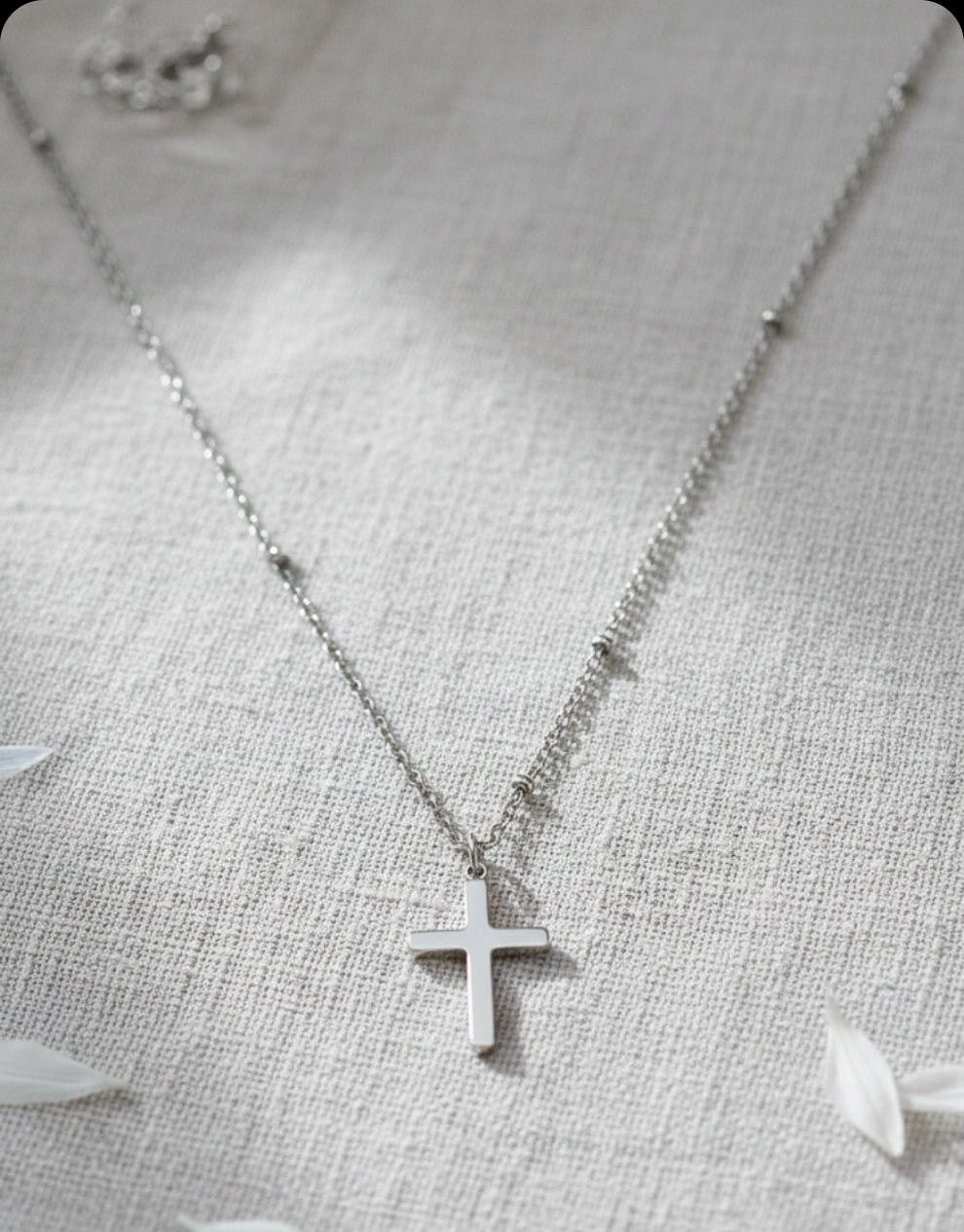 Minimalist Sterling Silver Cross Necklace