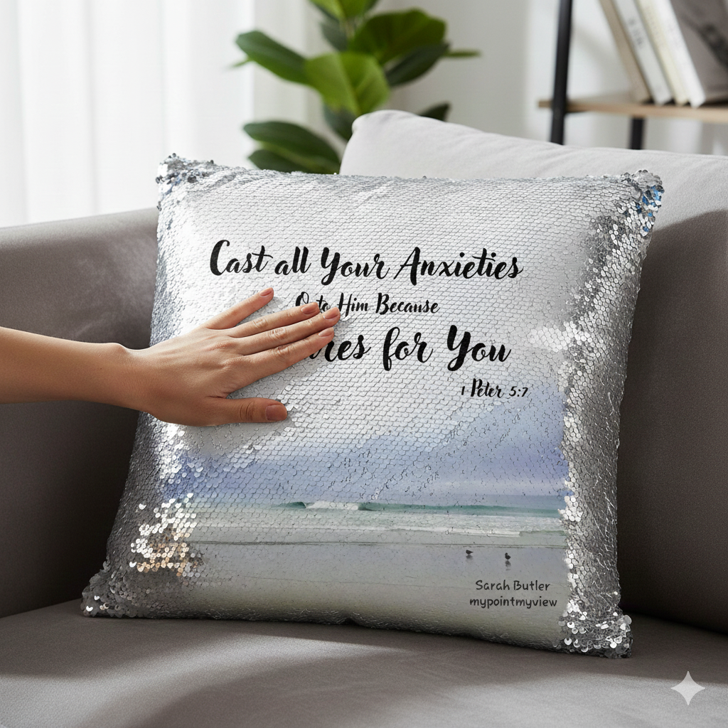 Reversible Sequin Throw Pillow