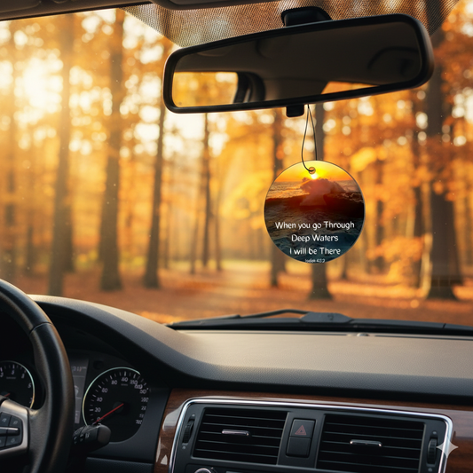 "Deep Waters" Inspirational Car Air Freshener