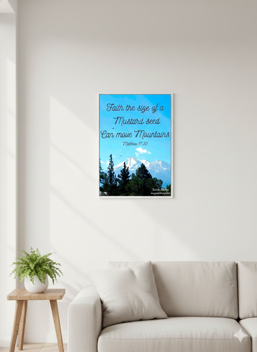 Inspiring Mountain Landscape Canvas (Mount Shasta)