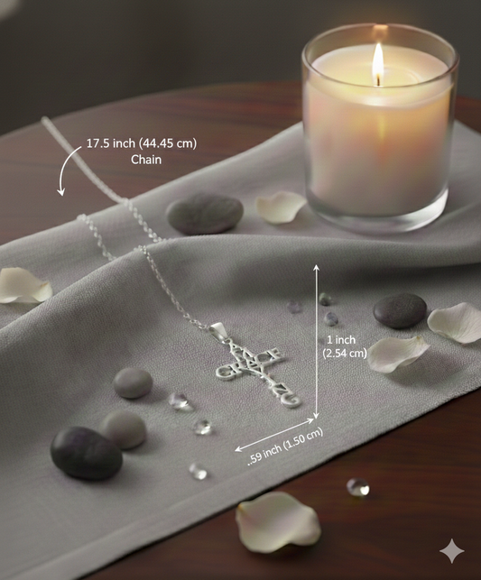 Inspiring "Amazing Grace" Cross Necklace