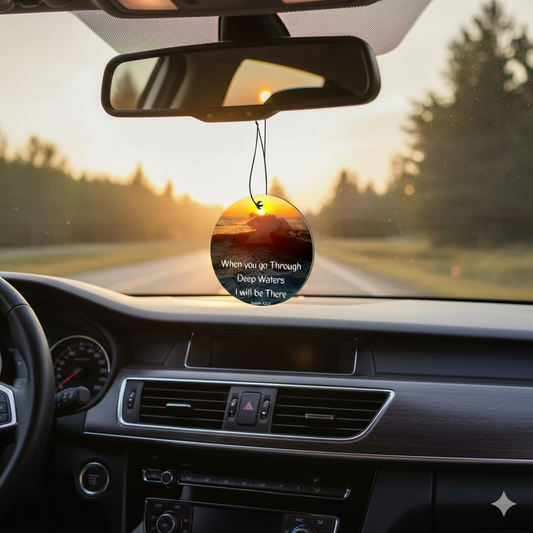 "Deep Waters" Inspirational Car Air Freshener